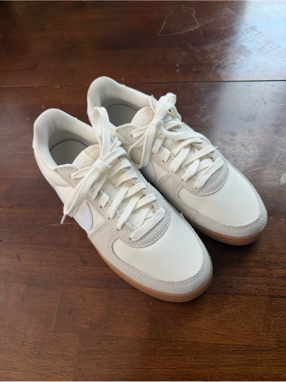 NIKE Field General White Low-Top Sneaker Gum Sole Youth Size 5.5 IF0465-102